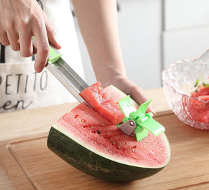 Stainless Steel Watermelon Slicer Cutter, Slice, Grip and Cube
