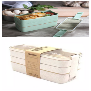 Portable 3-Tiers Microwaveable Lunch Box