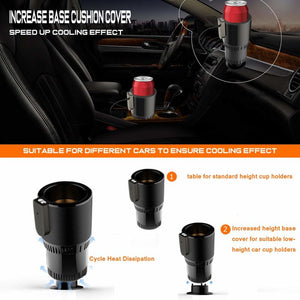  Car Cooling Heating Cup Holder,2‑in‑1 Smart Auto Cup Drink  Holder Cooler and Warmer Cups Perfect Car Tum-bler Holder for Auto Heating  Cooling Mug Holder Popular : Home & Kitchen