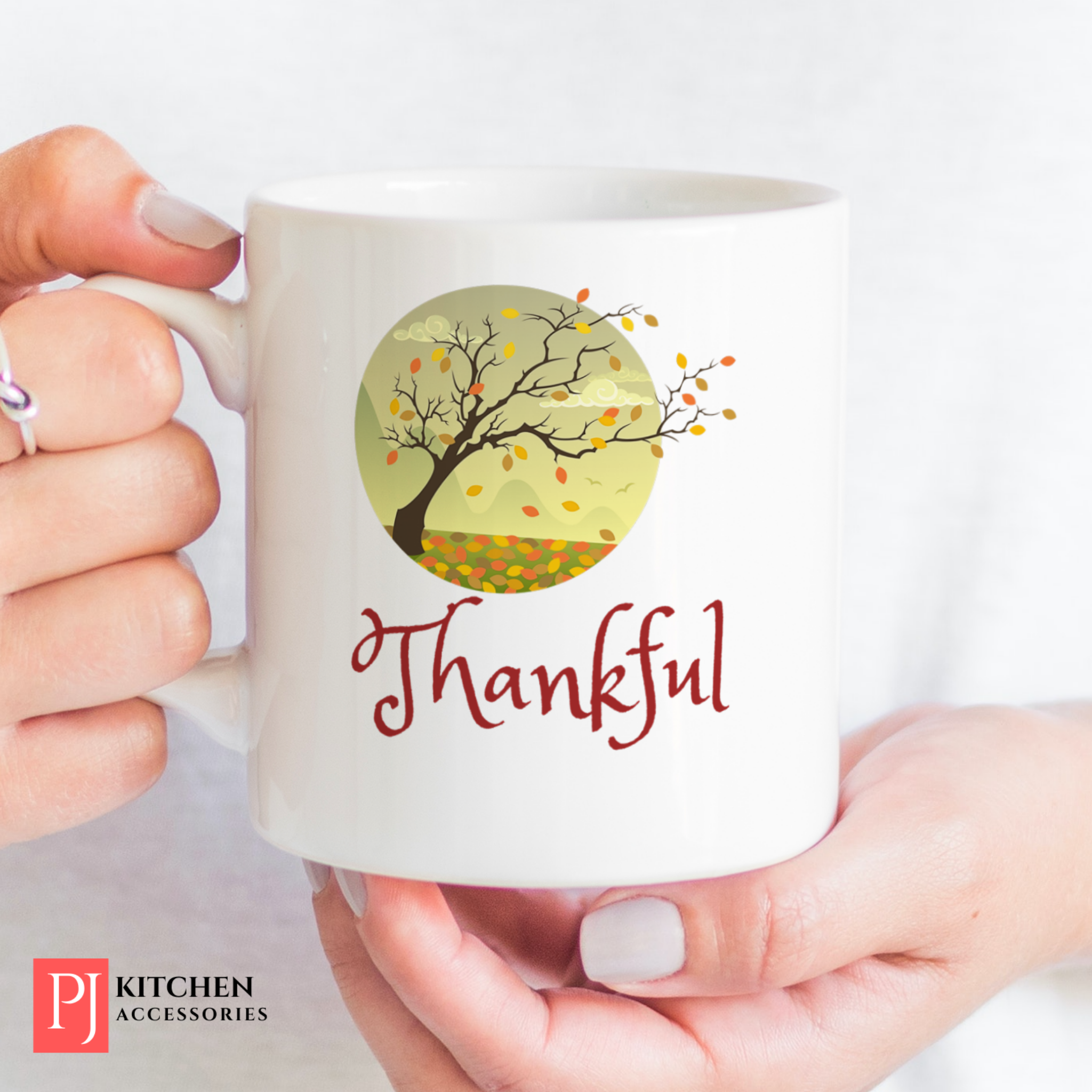 11 oz Thankful mug