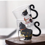 cat lover mug with cat tail