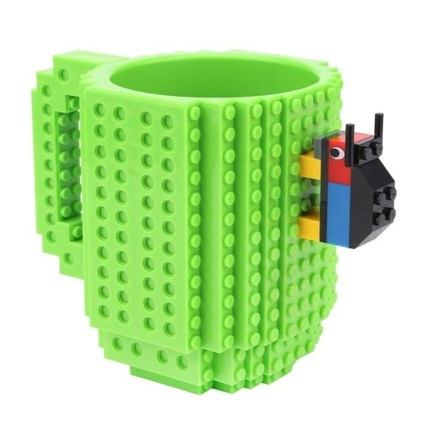 Lego Bricks-Mug Building Coffee Cup 12 oz Mugs Lot Of 2. (FC)