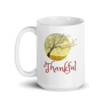 Thankful fall tree mug