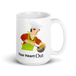 Bake Your heart out Chef mug